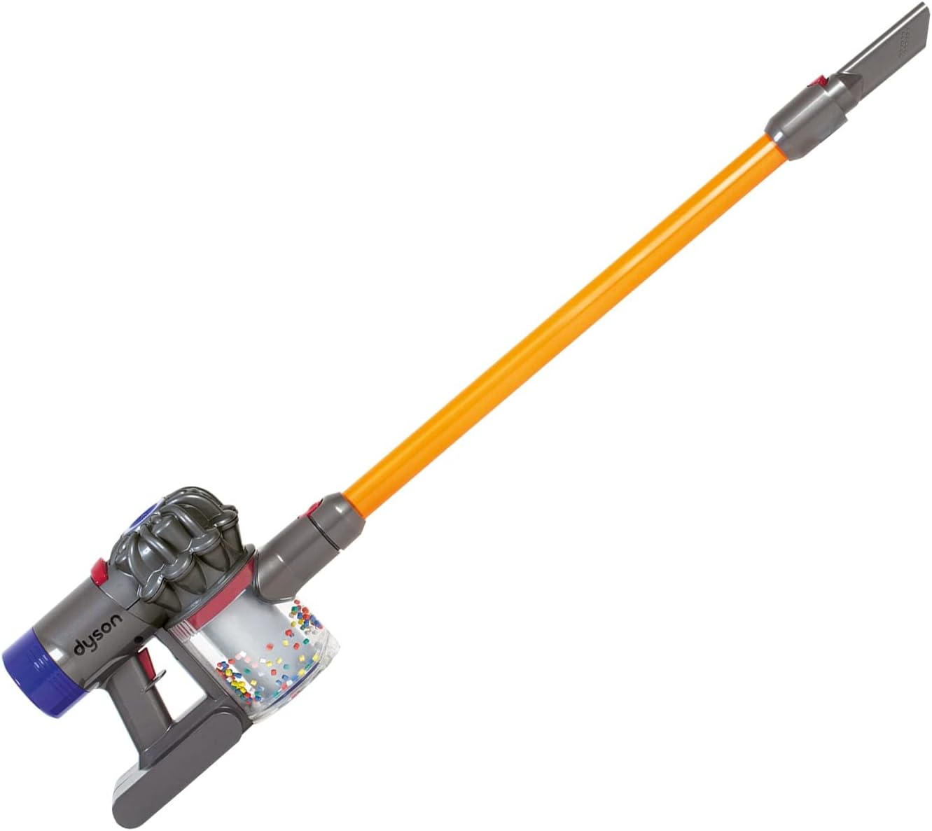 Casdon Dyson Cordless Vacuum Interactive & Officially Licensed Toy Dyson Vacuum For Children Aged 3+ Realistic Role-Play Fun, Purple and Orange - Image 2