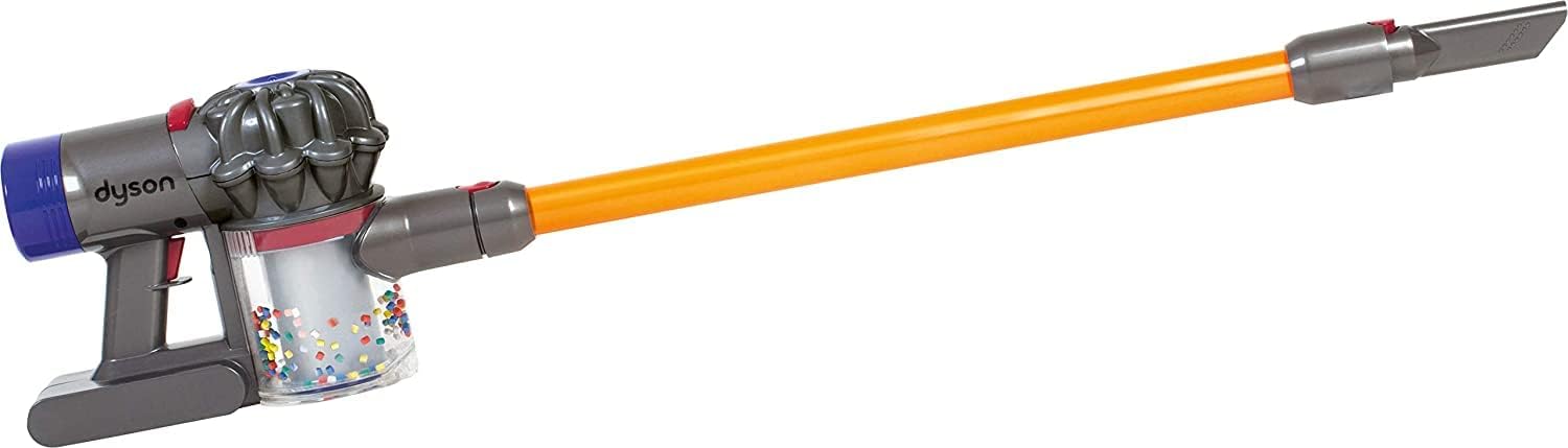 Casdon Dyson Cordless Vacuum Interactive & Officially Licensed Toy Dyson Vacuum For Children Aged 3+ Realistic Role-Play Fun, Purple and Orange - Image 3