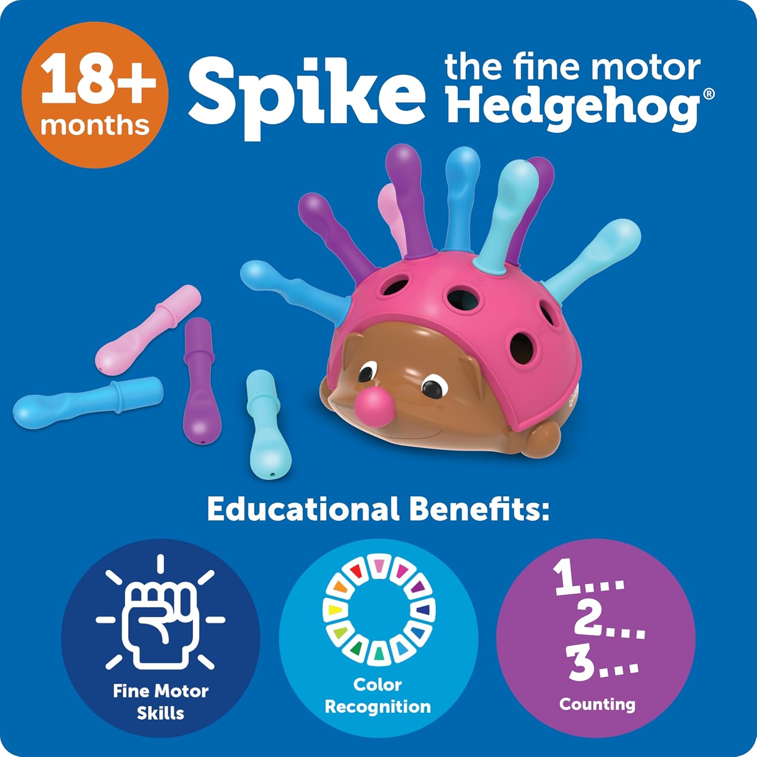 Learning Resources Spike The Fine Motor Hedgehog - Toddler Montessori Toys, Stacking Shape, Gifts For Boys And Girls, Sorting And Matching Skill Activities, Educational Games, Kindergarten - Image 7
