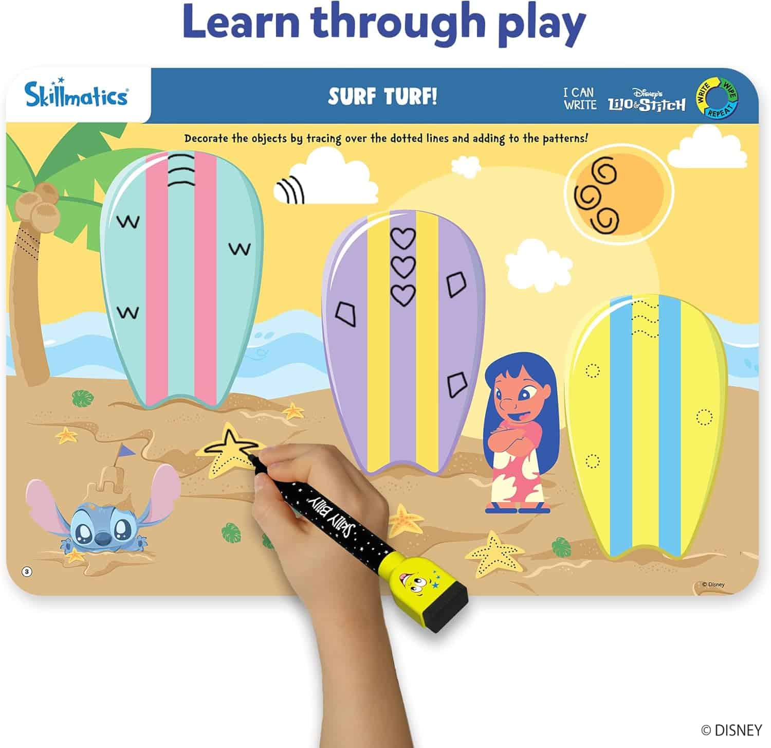 Skillmatics I Can Write - Reusable Preschool Learning Activities, Educational Toy and Game, Back to School Supplies, Gifts for Students, Kids, Toddlers Ages 3, 4, 5, 6 - Image 4