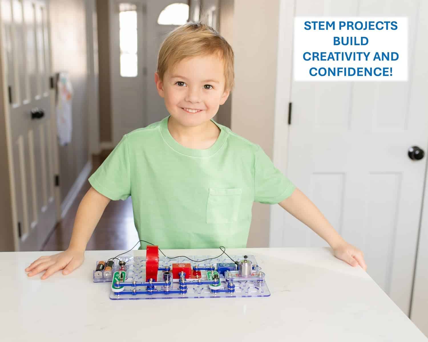 Snap Circuits Jr. SC-100 Electronics Exploration Kit, Over 100 Projects, Full Color Project Manual, 28 Parts, STEM Educational Toy for Kids 8 + - Image 4