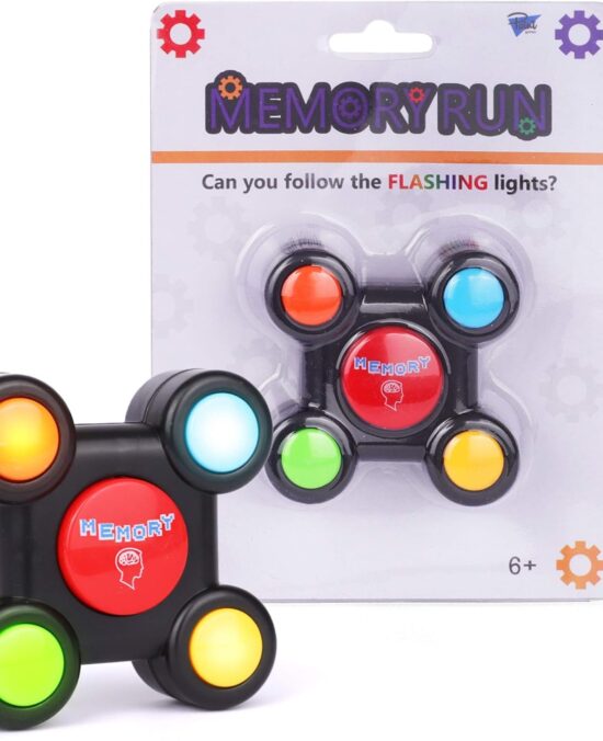 Point Games Memory Run - Electronic Memory Handheld Game with Lights - Competitive Maze Challenge Gameplay -Cognitive Developmental Brain Teaser Puzzle Toy - Kids Ages 6+