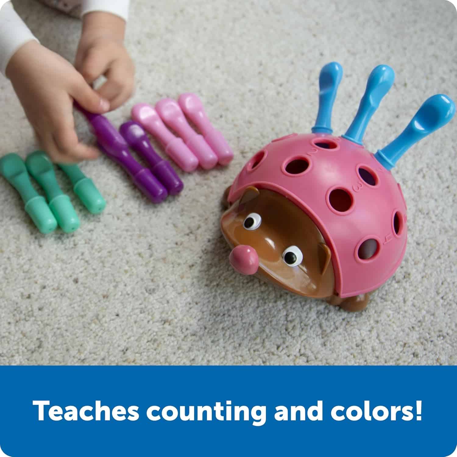 Learning Resources Spike The Fine Motor Hedgehog - Toddler Montessori Toys, Stacking Shape, Gifts For Boys And Girls, Sorting And Matching Skill Activities, Educational Games, Kindergarten - Image 4