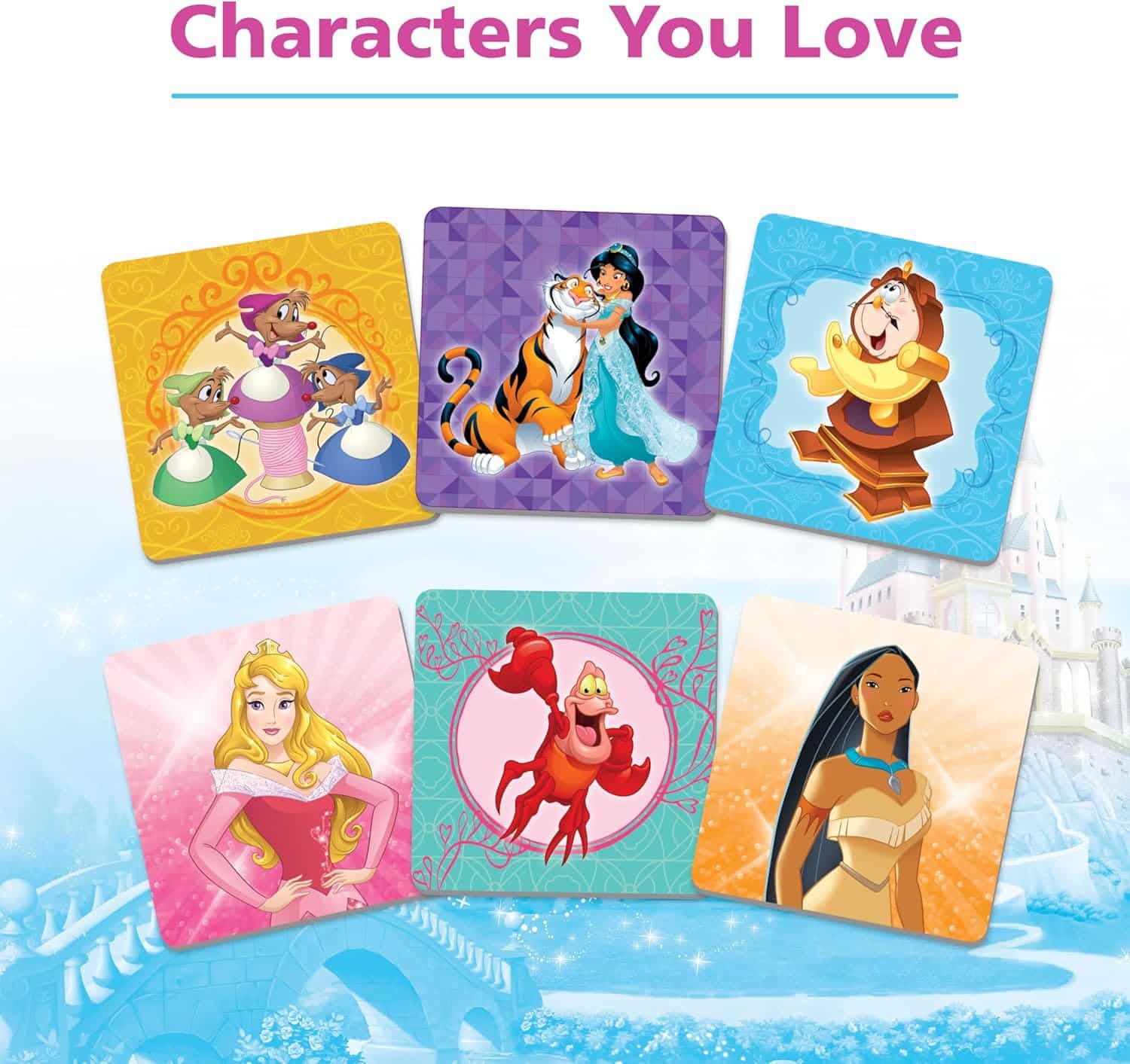 Wonder Forge Disney Princess Matching Game – Fun Memory Game for Kids Ages 3 and Up – Toddler Learning Toy Featuring Belle, Ariel, and Elsa and more Disney Princesses - Packaging May Vary - Image 4