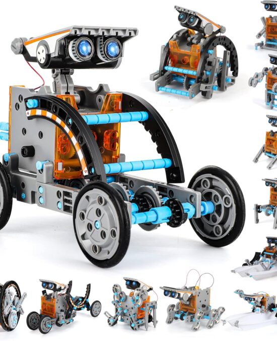 Lucky Doug Toys for Ages 8-13, 12-in-1 STEM Solar Robot Kit Toys Gifts for Kids 8 9 10 11 12 13 Years Old, Educational Building Science Experiment Set Birthday for Kids Boys Girls
