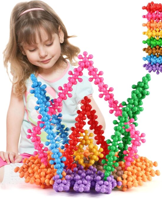 TOMYOU 200 Pieces Building Blocks Kids STEM Toys Educational Discs Sets Interlocking Solid Plastic for Preschool Boys and Girls Aged 3+, Safe Material Creativity