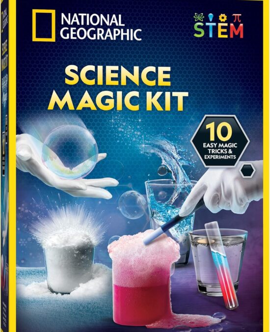 National Geographic Magic Chemistry Set – Science Kit for Kids with 10 Amazing Magic Tricks, STEM Projects and Science Experiments, Science Toys, Great Gift for Boys and Girls 8-12