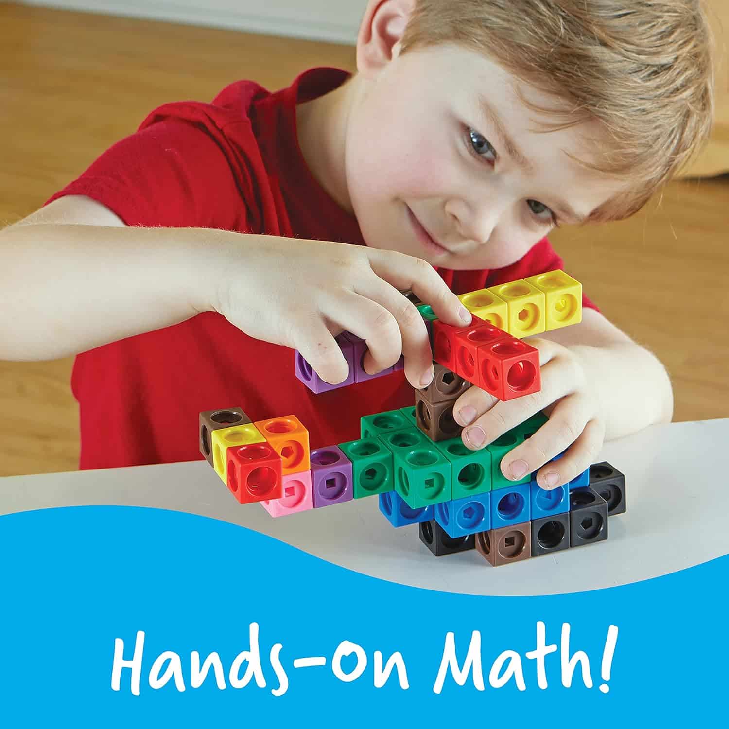 Learning Resources MathLink Cubes Big Builders - Set of 200 Cubes, Ages 5+, Develops Early Math Skills, STEM Toys, Math Games for Kids, Math Cubes for Kids - Image 3