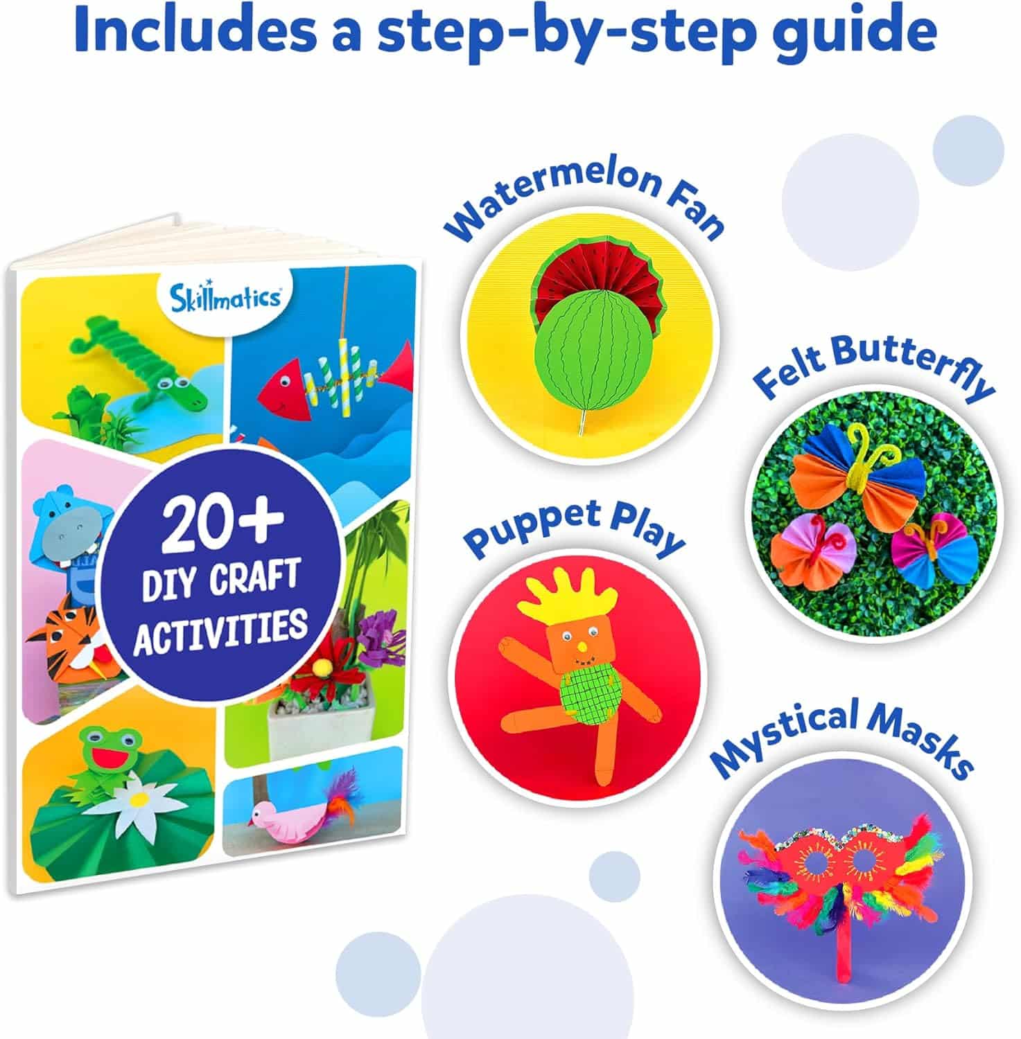 Skillmatics Ultimate Art & Craft Kit for Kids - 2000+ Pieces, DIY Craft Supplies with Step-by-Step Guide, Creative Activity Set & Gifts for Girls & Boys Ages 6, 7, 8, 9, 10, 11, 12, 13 - Image 6
