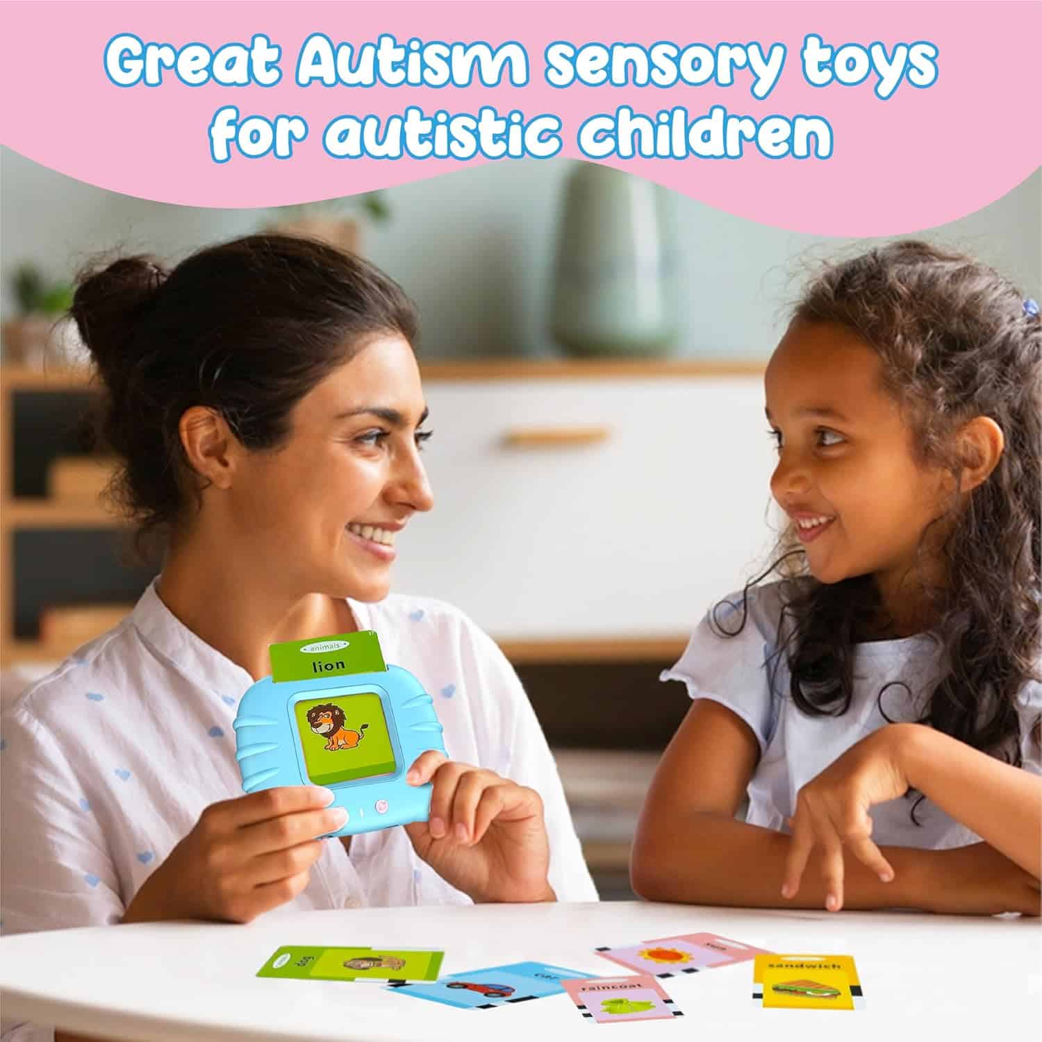 Toddler Toys Sight Words Talking Flash Cards for Ages 2 3 4 Boys and Girls, Autism Sensory Toy for Autistic Children, Learning Educational Montessori Speech Therapy Toys 224 Sight Words - Image 7