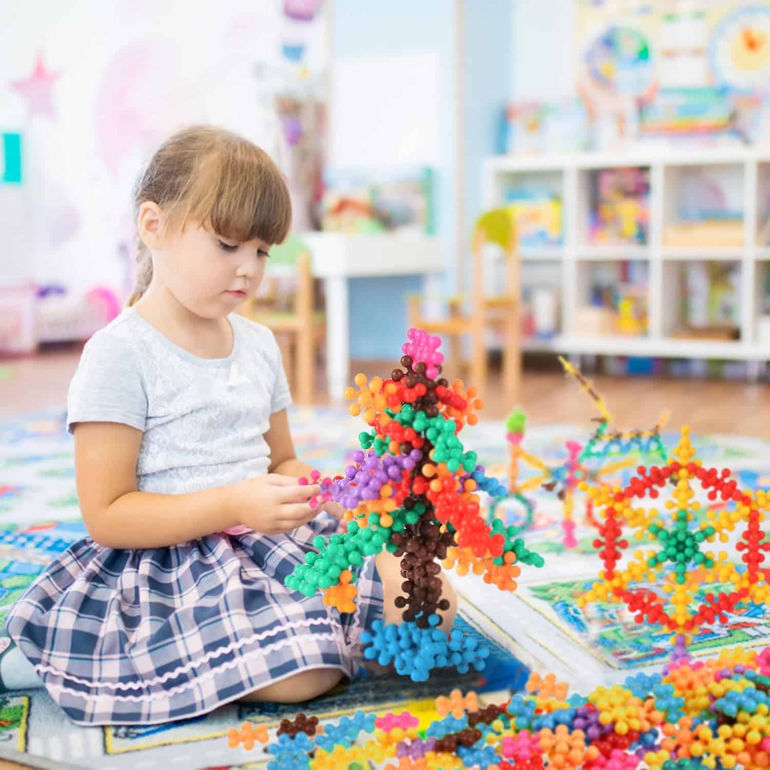 TOMYOU 200 Pieces Building Blocks Kids STEM Toys Educational Discs Sets Interlocking Solid Plastic for Preschool Boys and Girls Aged 3+, Safe Material Creativity - Image 5