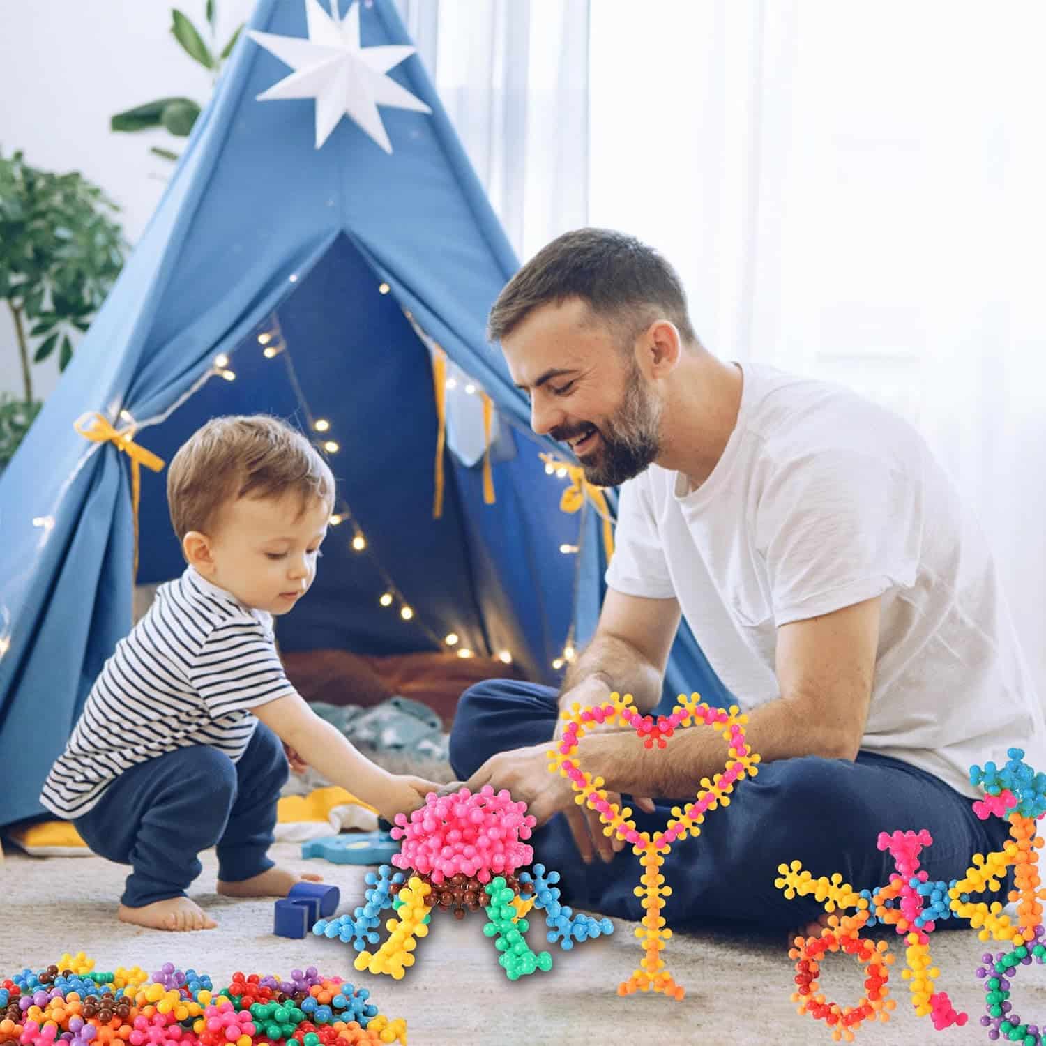 TOMYOU 200 Pieces Building Blocks Kids STEM Toys Educational Discs Sets Interlocking Solid Plastic for Preschool Boys and Girls Aged 3+, Safe Material Creativity - Image 6