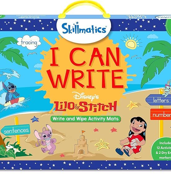 Skillmatics I Can Write - Reusable Preschool Learning Activities, Educational Toy and Game, Back to School Supplies, Gifts for Students, Kids, Toddlers Ages 3, 4, 5, 6