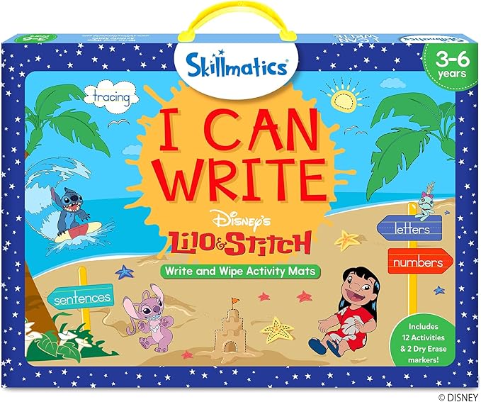 Skillmatics I Can Write - Reusable Preschool Learning Activities, Educational Toy and Game, Back to School Supplies, Gifts for Students, Kids, Toddlers Ages 3, 4, 5, 6