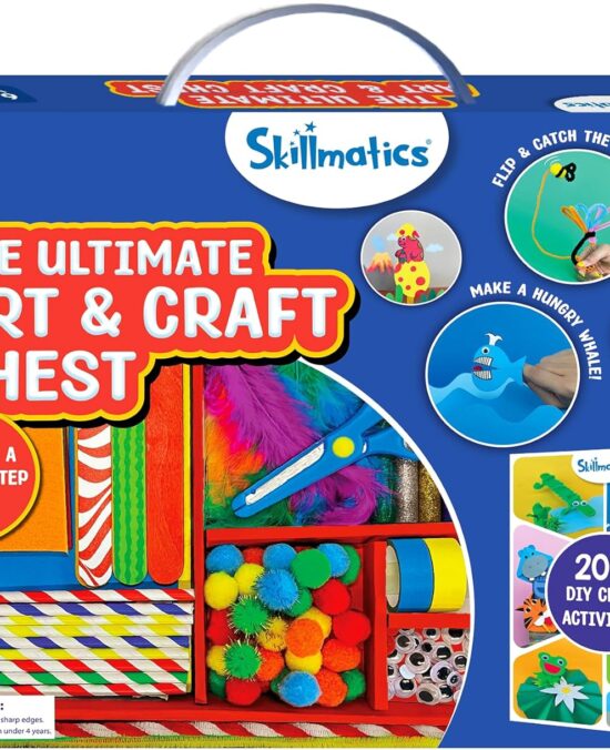 Skillmatics Ultimate Art & Craft Kit for Kids - 2000+ Pieces, DIY Craft Supplies with Step-by-Step Guide, Creative Activity Set & Gifts for Girls & Boys Ages 6, 7, 8, 9, 10, 11, 12, 13