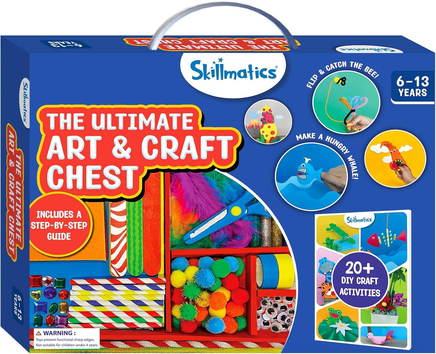 Skillmatics Ultimate Art & Craft Kit for Kids - 2000+ Pieces, DIY Craft Supplies with Step-by-Step Guide, Creative Activity Set & Gifts for Girls & Boys Ages 6, 7, 8, 9, 10, 11, 12, 13