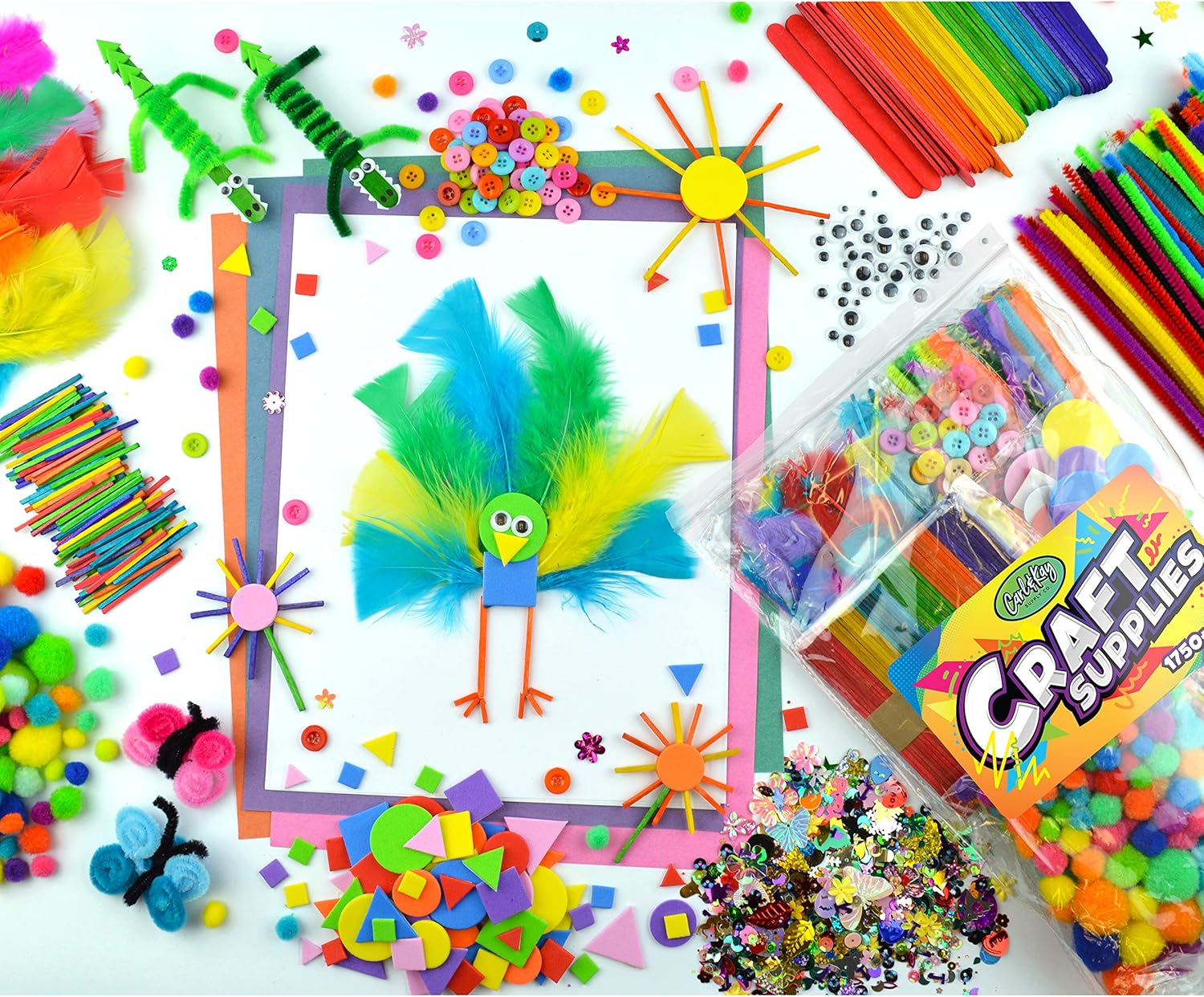 Arts & Crafts Supplies Kits & Materials Set for Kids, Toddler - Carl & Kay - Image 5