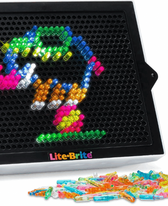 Lite Brite Classic, Favorite Retro Toy - Create Art with Light, STEM, Educational Learning, Holiday, Birthday, Gift, Boys, Kid, Toddler, Girls Age 4+