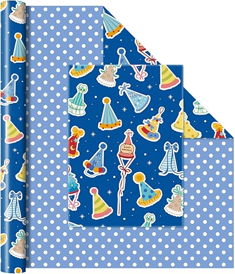 WERNNSAI Happy Birthday Wrapping Paper