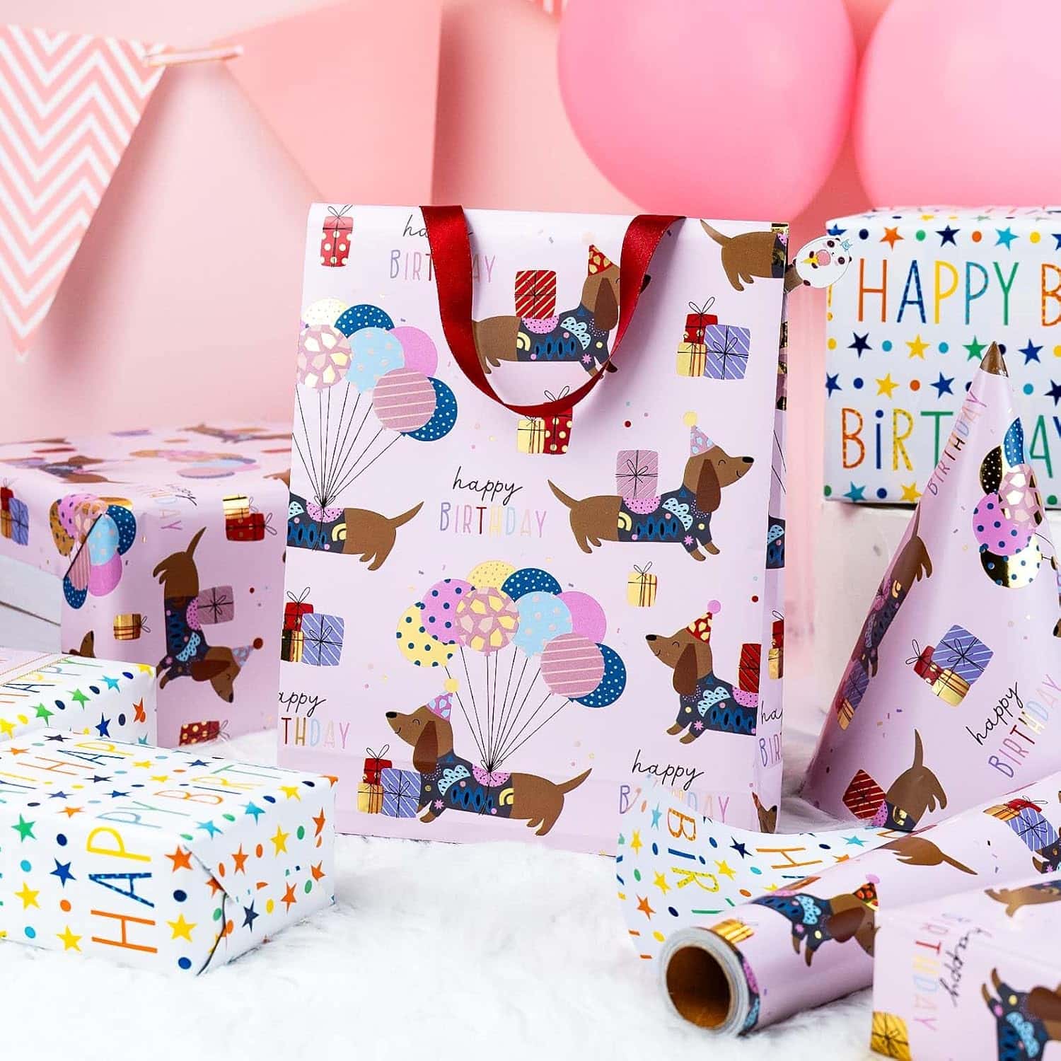 Burymento Birthday Dog Wrapping Paper - Image 6