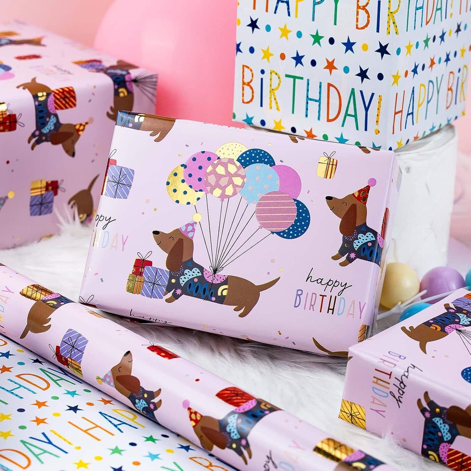 Burymento Birthday Dog Wrapping Paper - Image 3