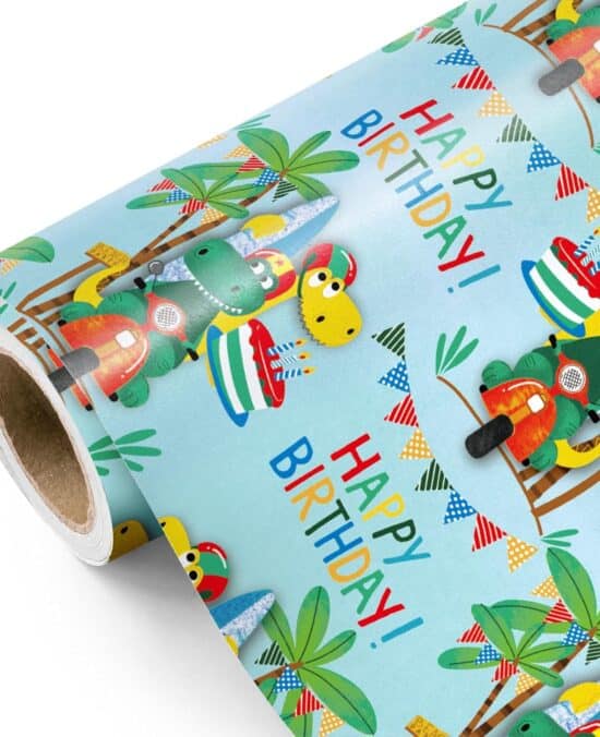 WRAPAHOLIC Dinosaur Wrapping Paper