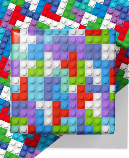 ZINTBIAL Building Blocks Wrapping Paper