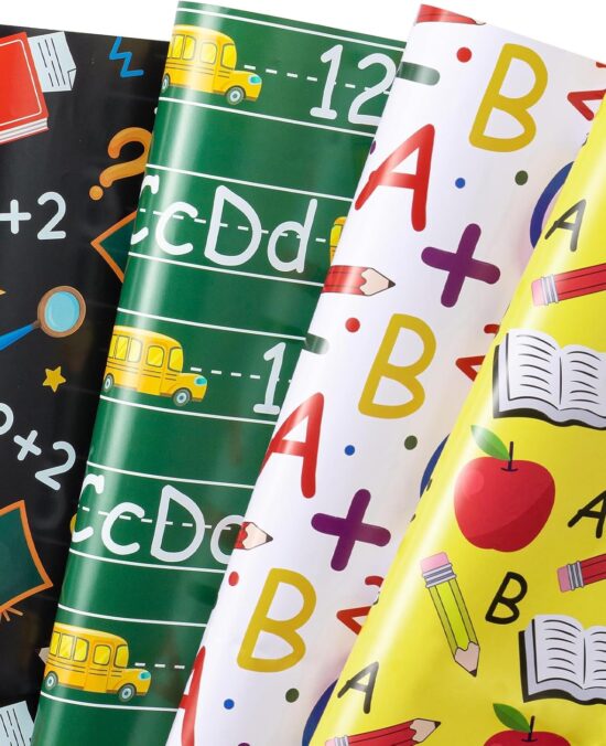 RUSPEPA Back to School Wrapping Paper
