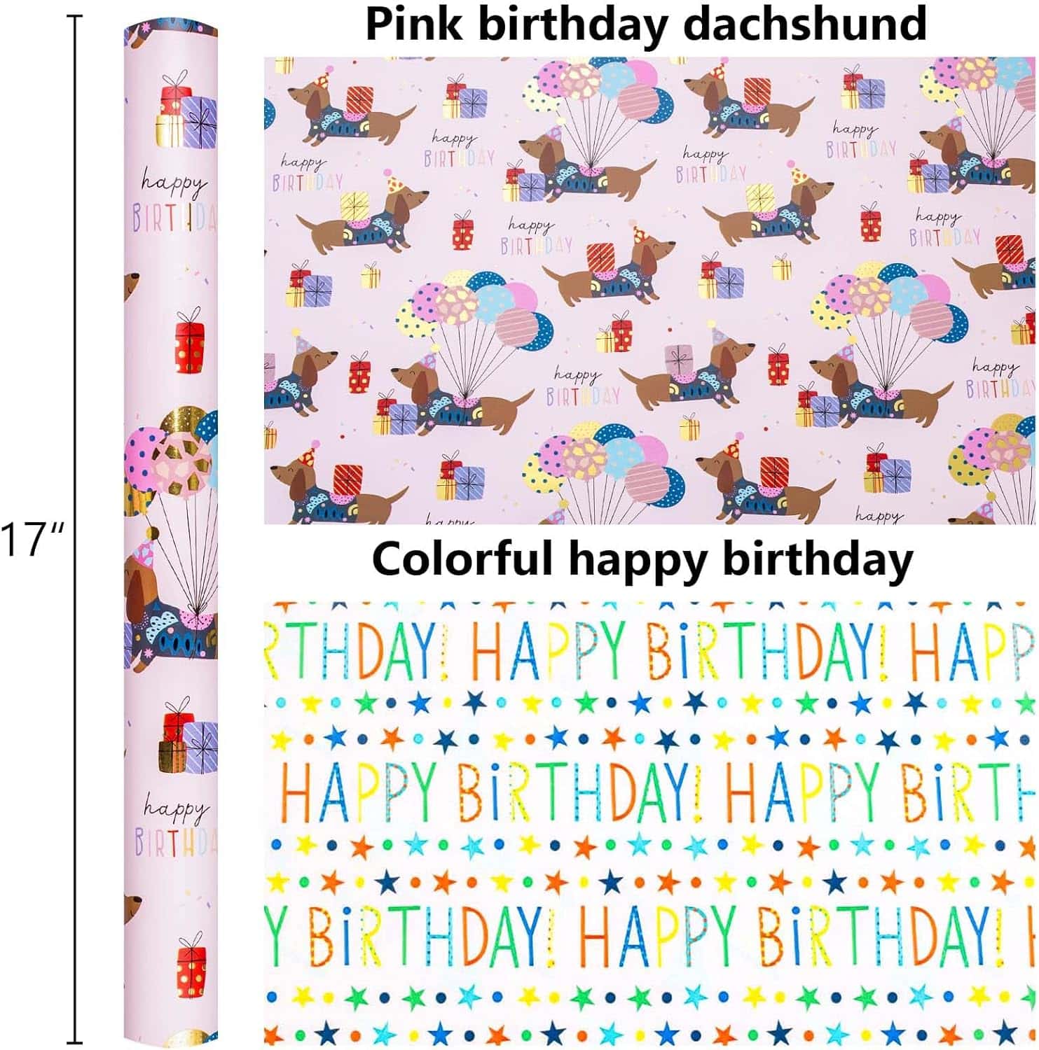 Burymento Birthday Dog Wrapping Paper - Image 5