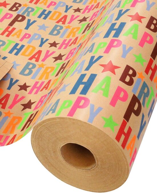 LaRibbons Birthday Wrapping Paper