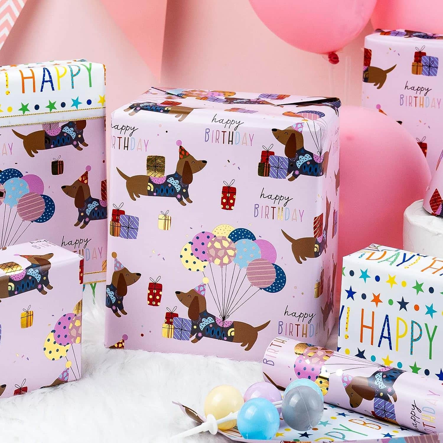 Burymento Birthday Dog Wrapping Paper - Image 4